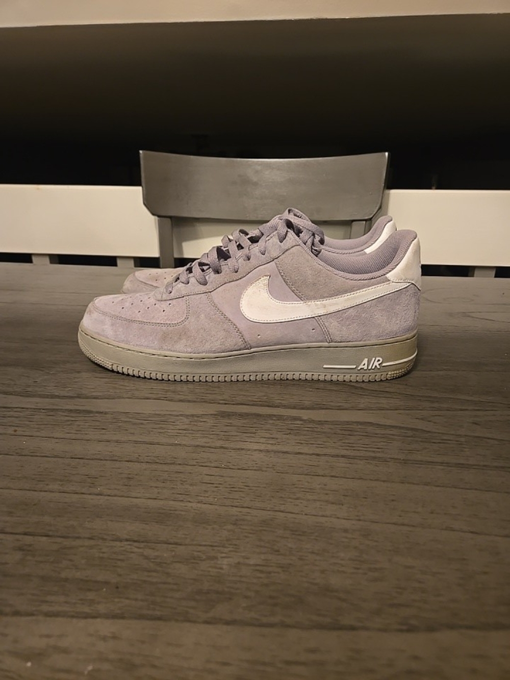 Nike Air Force 1 '07 Medium Grey Suede Size 15 315122-058